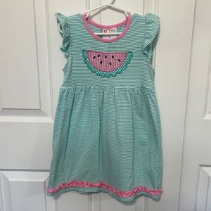 Girls watermelon dress size 6.